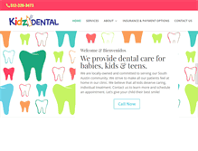 Tablet Screenshot of kidzdentalaustin.com